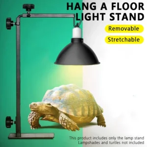 Amphibian Heat Lamp Stand Reptile Adjustable Floor Lampstand Lizard Lighting Supplies Portable Adjustable Lamp Holder