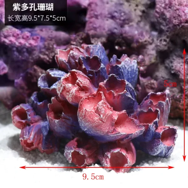Fish Simulation Fake Coral Landscaping Full Rockery Aquatic Plants Decoration Marine Aquarium Scenery Fish and Hideout House - Image 21