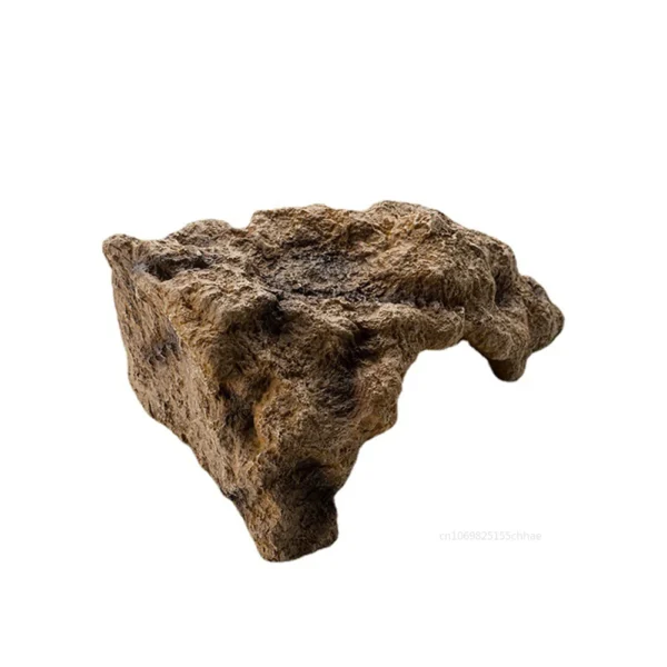 Resin Turtle Basking Platform Hiding Cave Ornament Artificial Rock Reptile Tank Decor Turtle Terrace Resin Reptile Habitat Hide - Image 6