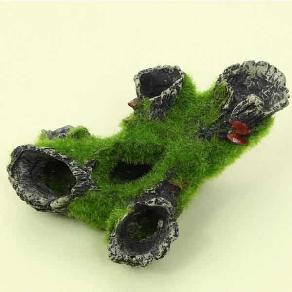 Resin Breeding Hiding Cave Decorative Props Breeding Tree Shelter Crafts Arts Habitat Landscaping Decor for Aquarium Landscaping - Image 3