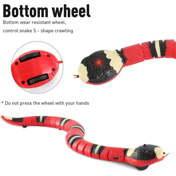 Automatic Cat Toys Interactive Smart Sensing Snake TeaseToys for Cats USB Charging Cat Accessories for Pet Cats  Game Play To - Image 5