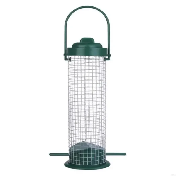 97QD Bird Feeder Metal Bird Suet Feeders Outdoor Hanging Mesh Tube Wild Bird Feeder - Image 7