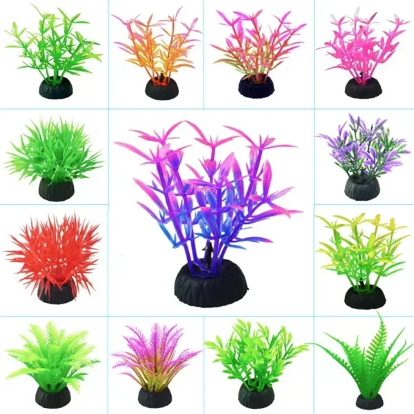 Artificial Aquarium Decorative Pvc Aquatic Plants Simulation Water Weeds Ornament Fish Tank Grass  Decoration Accessories 어항 용품 - Image 2