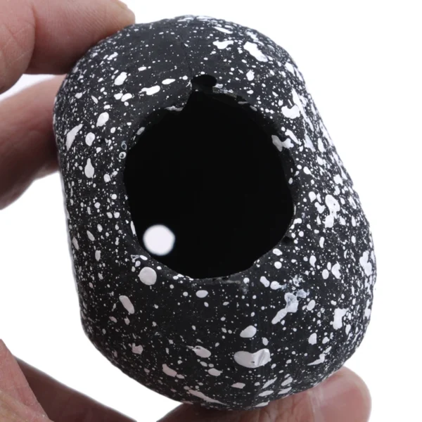 1PC Stone Aquarium Fish Tank Pond Ornament Decoration Shrimp Breeding Rock Cave Ceramic Stones Akvaryum For Aquarium - Image 2
