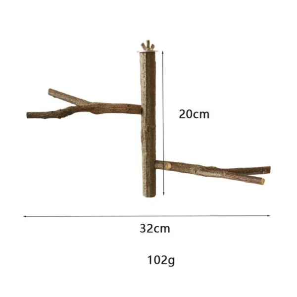 Multi Stand Branch Parrot Perch Bird Cage Toys Natural Bird Perch Stand for Small Budgies Conure Parrot Parakeets Bird Toy - Image 5