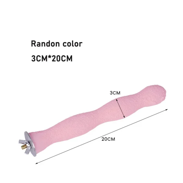 Pet Parrot Claw Grinding Stick Wooden Stick Bird Perching Sand Parakeet Grinding Bar Teeth Bites Toy For Parrot Cage Accessories - Image 11