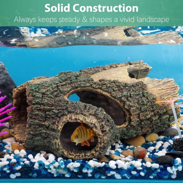 Resin Reptile Hide Cave Terrarium Decoration Lizards Snake Turtle Shelter Hide Rest Cave Reptiles Box Aquarium Landscape Decor - Image 6