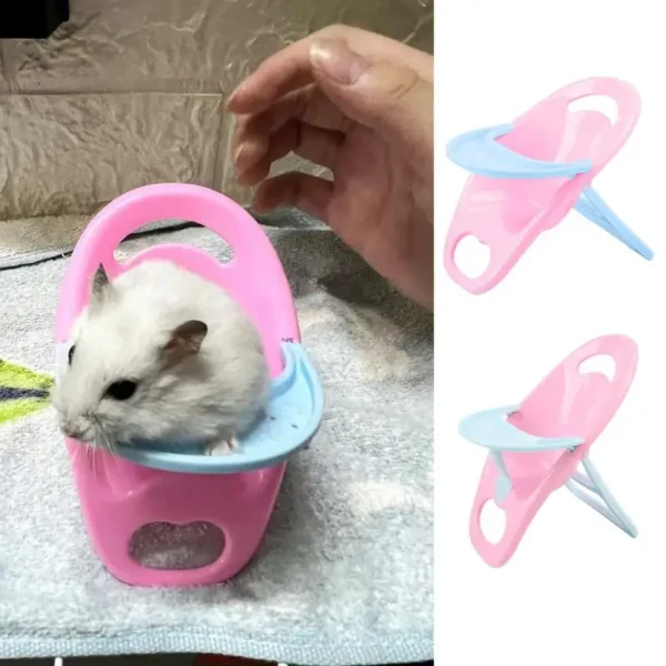 Hamsters Chair Guinea Pig Mini Feeding Chair Small Animal Furniture Hedgehog Supplies Animal Toys Photo Props Chair Pet Chair - Image 4