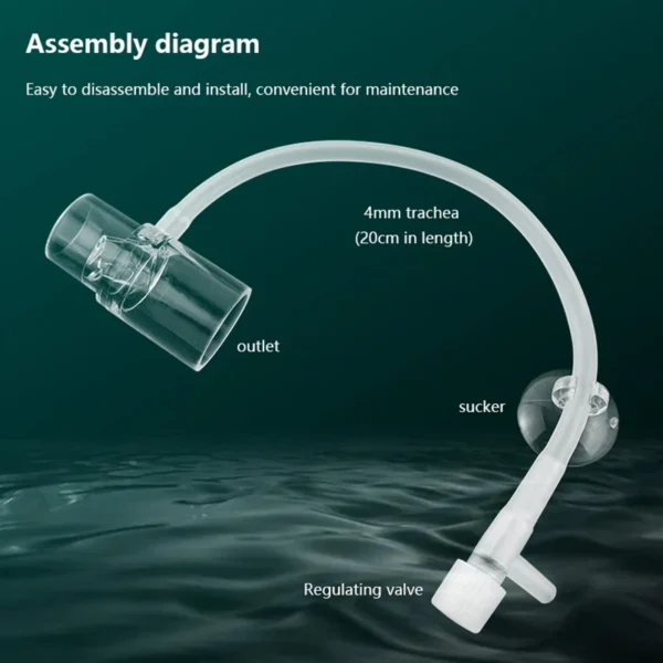 Acrylic Clear Aquarium Fish Tank Water Pump Filter Water Outlet Nozzle Increasing Oxygen Air Aquarium Accessories - Image 4