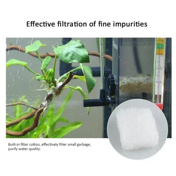 Oil Film Remover Fish Tank Aquarium Filter Surface Skimmer Water Air Oxygen Adjustable Water Pump Oxygenation Pump Filter Sponge - Image 5