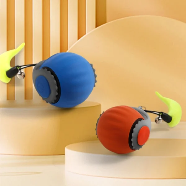 Cat Interactive Ball Toys Automatic Rolling Ball Faux Tail Rechargeable Smart Pet Electric Toy Dog Cat Training Imitate Mouse - Image 17