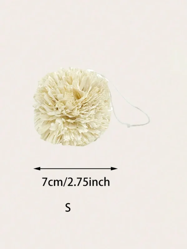 1pc-Rabbit Corn Leaf Ball Rabbit Guinea Pig Totoro Teeth Grinding Toy Snack Corn Leaf Teeth Grinding Ball - Image 4