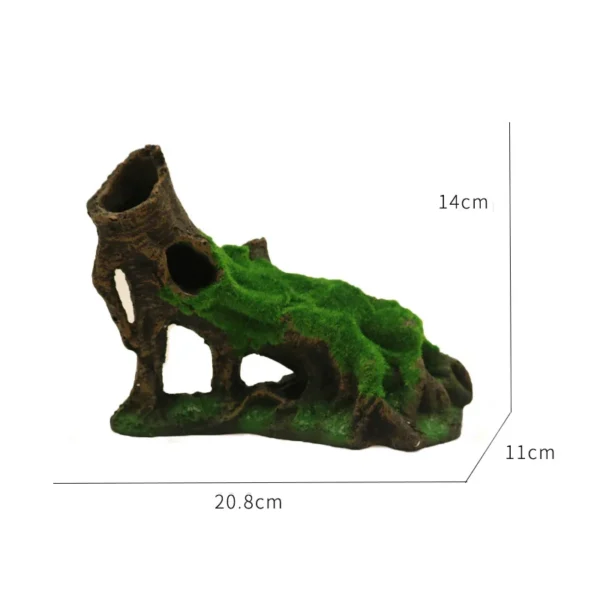 Resin Reptile Hide Cave Terrarium Decoration Lizards Snake Turtle Shelter Hide Rest Cave Reptiles Box Aquarium Landscape Decor - Image 14