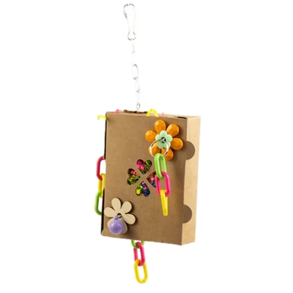 Bird Chewing Paper/ Rattan Toy Small Parrot Hanging Parrot Molar Toy for Cage - Image 7