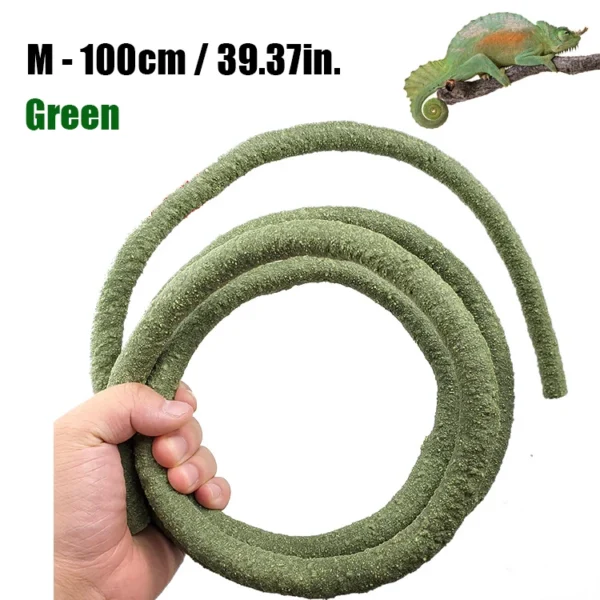 Reptile Landscaping Vine Fake Branches Rainforest Foam Rattan Terrarium Decor Habitat Decoration for Lizard Chameleon - Image 20