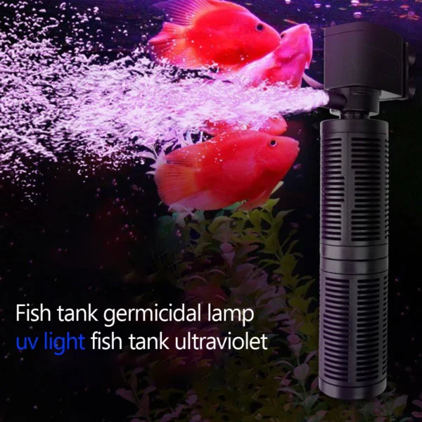 3 in 1 Aquarium Internal Filter Silent Aquarium Water Purifier Aquarium Air Pump Submersible Water Purifier Aquarium Accessories - Image 4