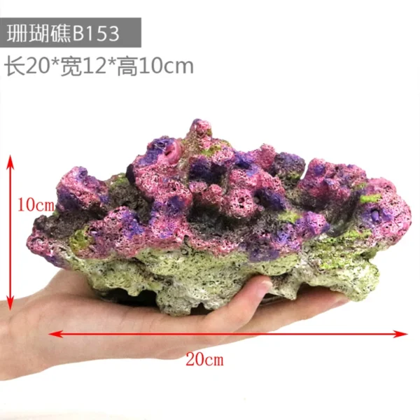 Fish Simulation Fake Coral Landscaping Full Rockery Aquatic Plants Decoration Marine Aquarium Scenery Fish and Hideout House - Image 18