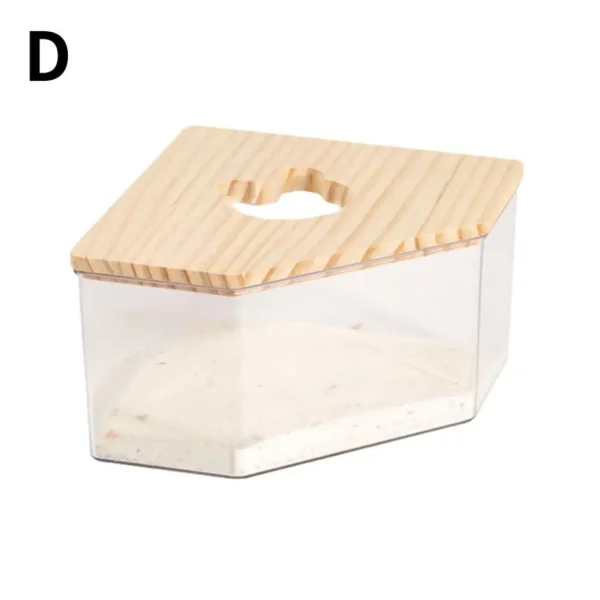 Hamster Golden Bear Sand Bath Box Acrylic Fully Transparent Large Pet Chinchilla Toilet Dual-Purpose Bath Sand Urine Sand Basin - Image 8