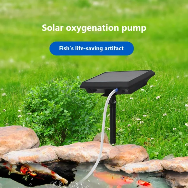 Professional Solar Powered Air Pump Oxygenator Fish Tank Aquarium Outdoor Fishing Rotary Tool Kit Aquatic Pet  Accessories - Image 4