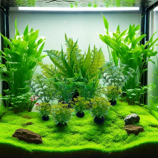 10PC Fish Tank DIY Artificial Aquarium Decor Mixed color Plants Ornament Aquatic Plant - Image 4