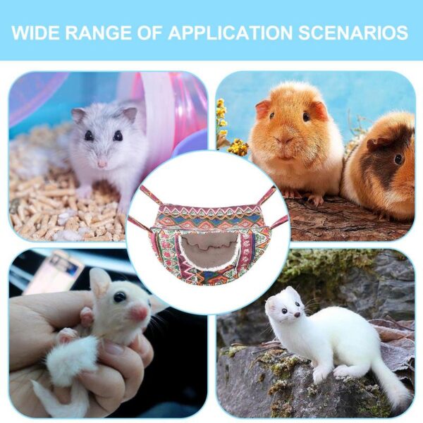 Ferret Hammock Warm Guinea Pig Hammock for Pets Play and Rest Small Animal Bed Cage for Chinchilla Parrot Sugar Glider Ferrets - Image 5