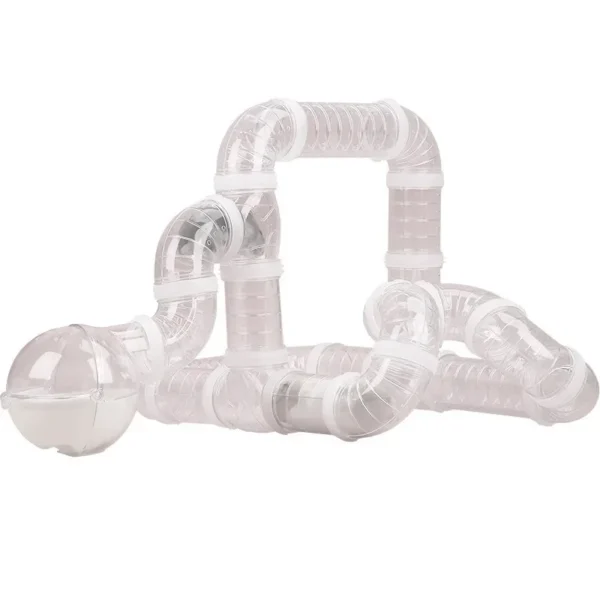 New Hamster Coop External Pipelines Can Be Randomly Spliced DIY Landscape Design Pipes Hamster Cage Modification Movement Tunnel - Image 5