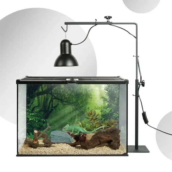 Amphibian Heat Lamp Stand Reptile Adjustable Floor Lampstand Lizard Lighting Supplies Portable Adjustable Lamp Holder - Image 3