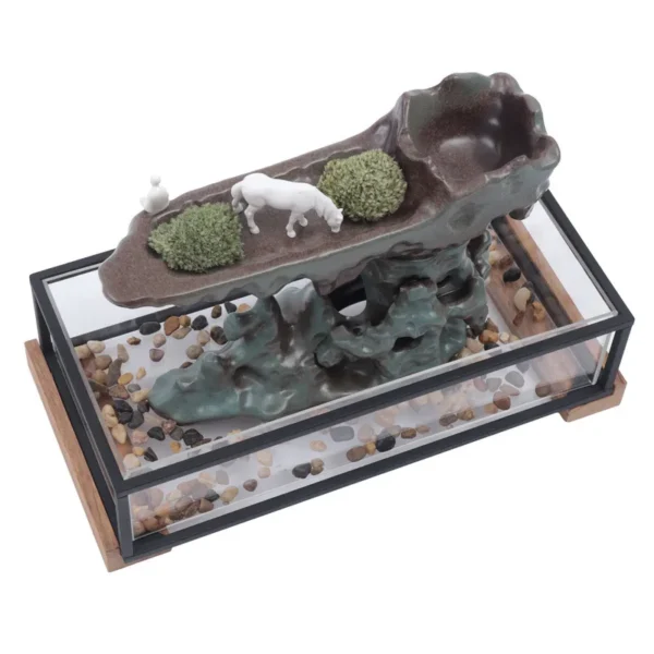 Desktop Fountain With Fish Tank Bedroom Decoration - Image 5