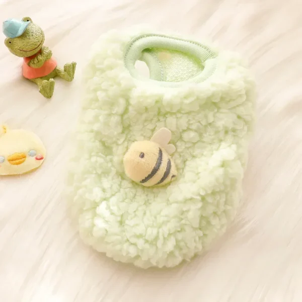 Winter Bunny Kitten Sweater Clothes Warm Velvet Small Animal Pullovers Rabbit Guinea pig Chinchillas Jacket mascotas Clothing - Image 12
