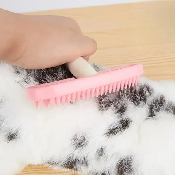Pet Products Silicone Small Pet Rabbit Grooming Comb Trimmer Brush for Guinea Pig Chinchilla Cleaning Tool - Image 2