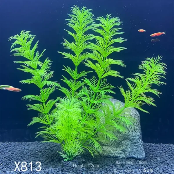 Aquarium Plants Decor Grass Underwater Plastic Artificial Aquatic Plants Ornaments For Fish Tank Aquarium Landscape Decoration - Image 29