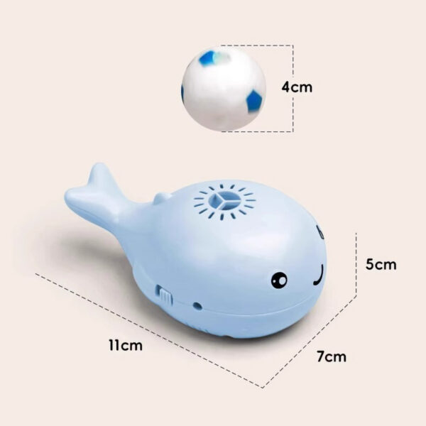 Cat Toys Electric Jet Floating Ball Cat Toy Whale Shaped Cat Toy Interactive Portable USB Dual Function Fan Pet Toy for Teaser - Image 6