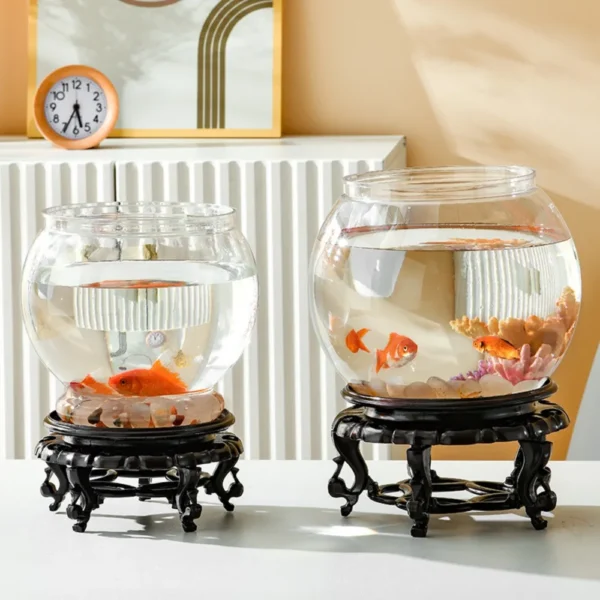 Sturdy Nicely Betta Fish Bowl Small Aquariums for Small Ornamental Fish And Reptiles High Transparency Glass Good View - Image 2