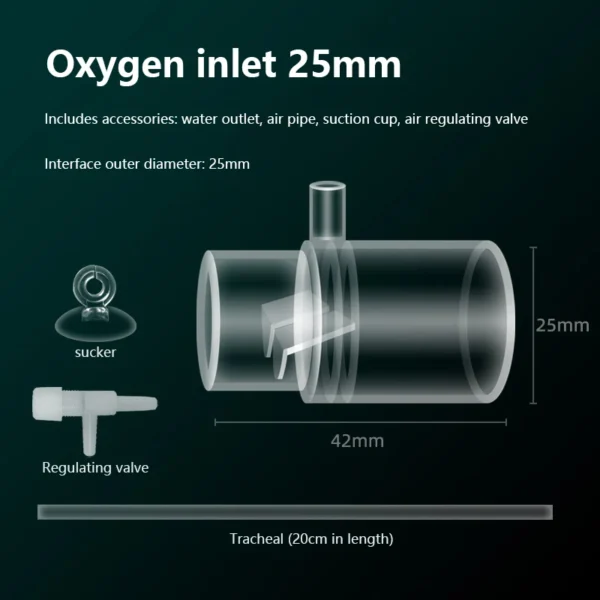 Acrylic Clear Aquarium Fish Tank Water Pump Filter Water Outlet Nozzle Increasing Oxygen Air Aquarium Accessories - Image 7