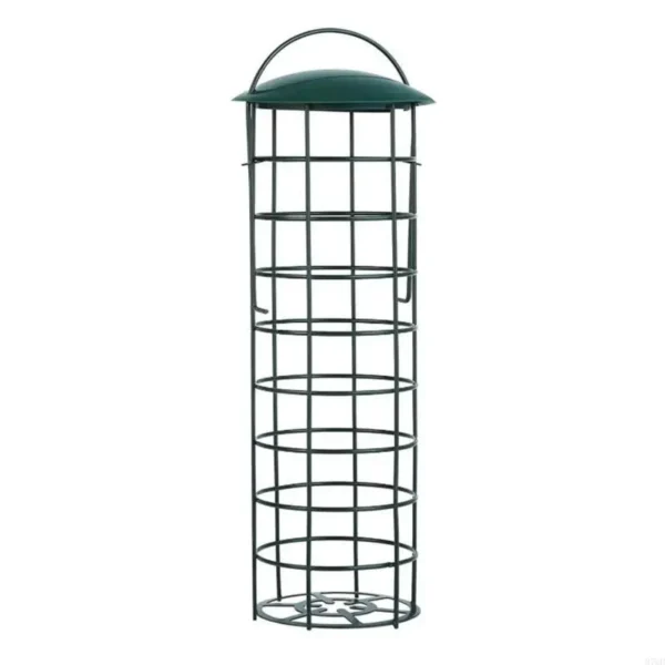 97QD Bird Feeder Metal Bird Suet Feeders Outdoor Hanging Mesh Tube Wild Bird Feeder - Image 4
