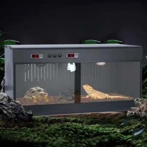 Acrylic Terrariums Reptile Breeding Box Large Adjustable Temperature Incubator Terrariums Snake Gecko Thermostat Habitat