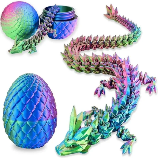 Creative Decompression Dragon Egg Chameleon Pendulum 3D Printing Complete Set of Gifts Colorful Set Toys Colorful Decoration - Image 13