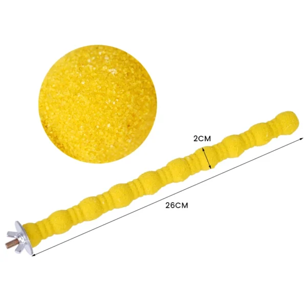 Pet Parrot Claw Grinding Stick Wooden Stick Bird Perching Sand Parakeet Grinding Bar Teeth Bites Toy For Parrot Cage Accessories - Image 7