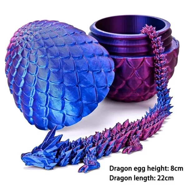 Creative Decompression Dragon Egg Chameleon Pendulum 3D Printing Complete Set of Gifts Colorful Set Toys Colorful Decoration - Image 7