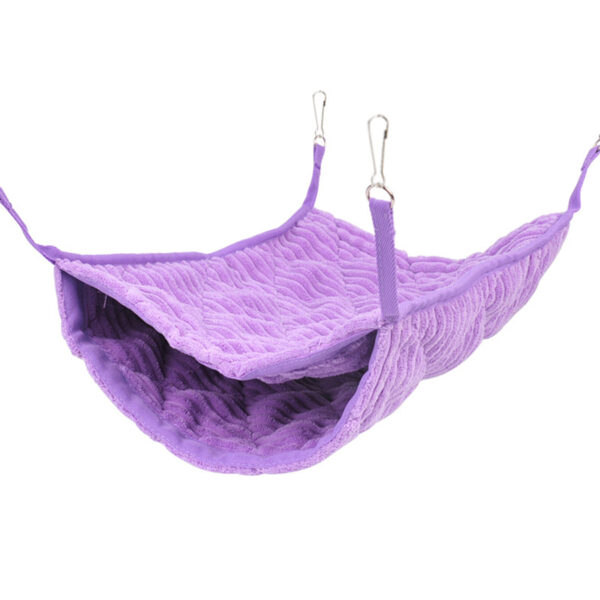 Ferret Hammock for Cage – Double Layer Plush Rat Hammock, Guinea Pig Hammock, Chinchilla Hammock – Small Animal Bed - Image 4