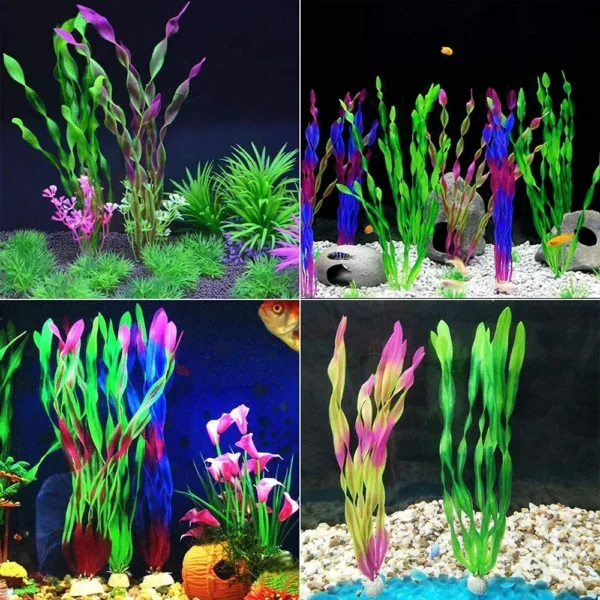 5/10pcs Plastic Aquarium Plants Fish Tank Decorations Artificial Seaweed Water grass Underwater Plants For Aquarium accessories - Image 4