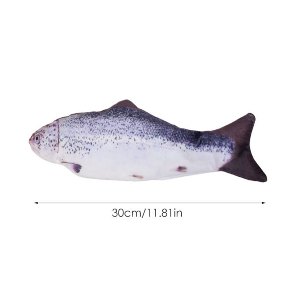 Cat Toys Fish USB Charger Fish Interactive Electric Floppy Fish Cat Toy Realistic Pet Cats Chew Bite Toys Pet Supplies Cats Dog - Image 3