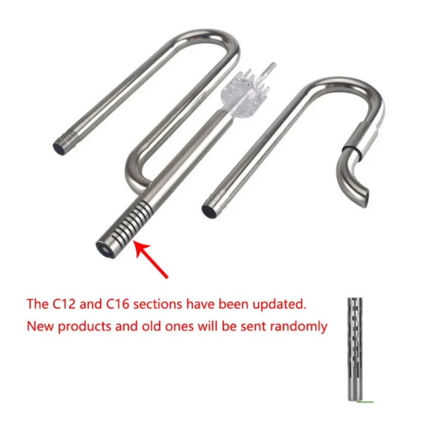 ZRDRAquarium Filter Stainless Steel External Filter Accessories Inlet and Outlet Water Remove Oil Film Lily Tube Aquarium filter