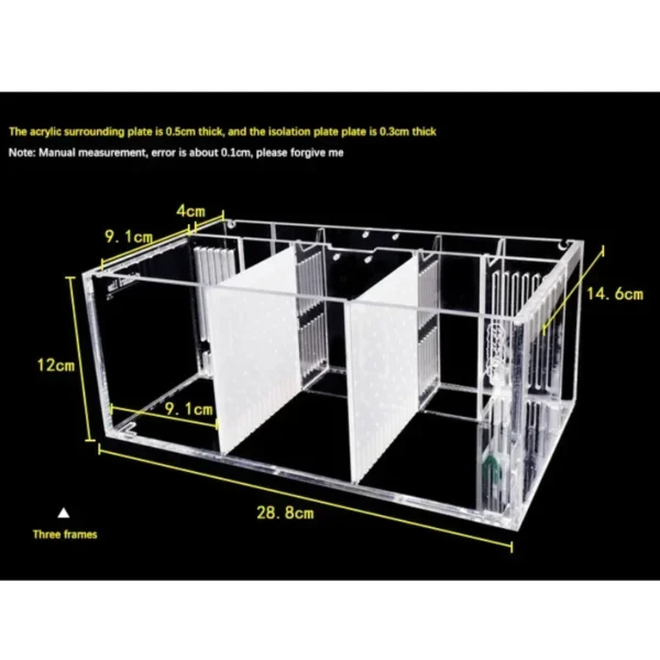 Aquarium Acrylic Fish Tank Breeding Isolation Box Goldfish Fighting Fish Viewing Tank Small Fry Breeder Isolations Box Supplies - Image 5