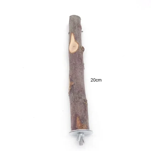 Natural Wood Pet Parrot Raw Wood Fork Tree Branch Stand Rack Squirrel Bird Hamster Branch Perches Chew Bite Toys Stick - Image 8