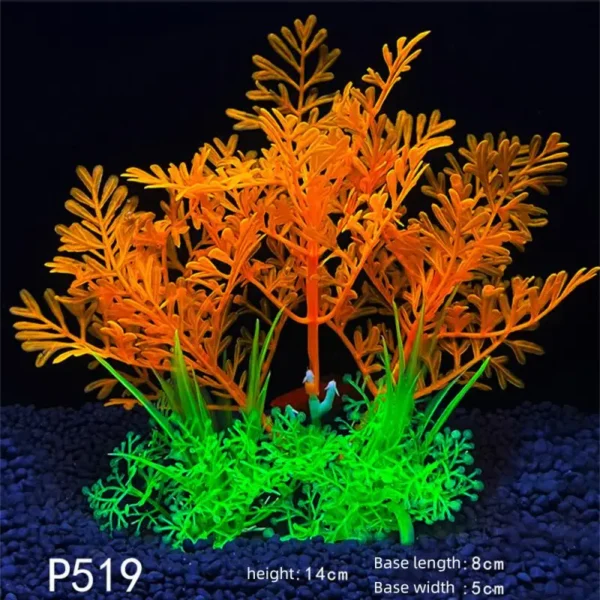 Aquarium Plants Decor Grass Underwater Plastic Artificial Aquatic Plants Ornaments For Fish Tank Aquarium Landscape Decoration - Image 20
