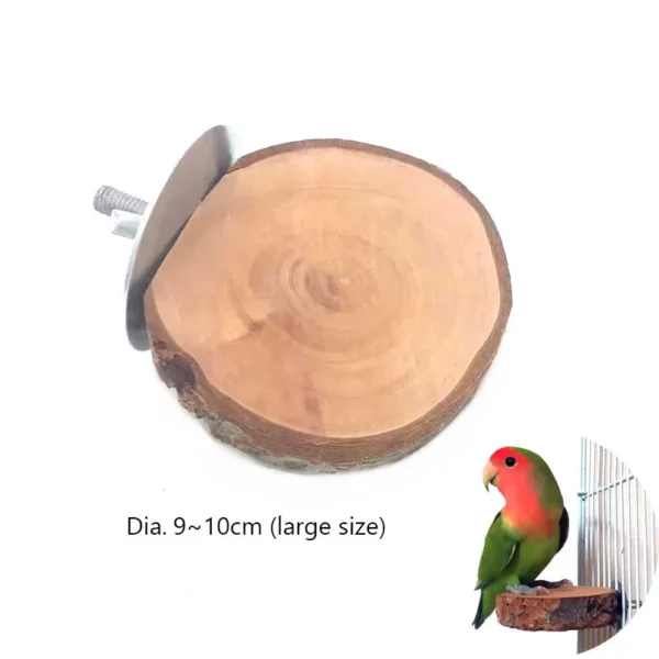 Natural Wood Pet Parrot Raw Wood Fork Tree Branch Stand Rack Squirrel Bird Hamster Branch Perches Chew Bite Toys Stick - Image 10