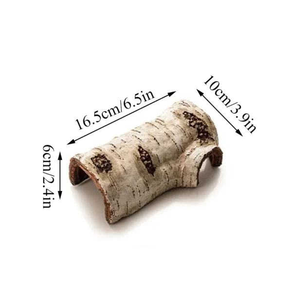 Pets Lizard Turtle Reptile Hide Cave Habitat Shelter Resin Tree Bark Amphibians Landscape Reptiles Box Dodge Hole Decoration - Image 7