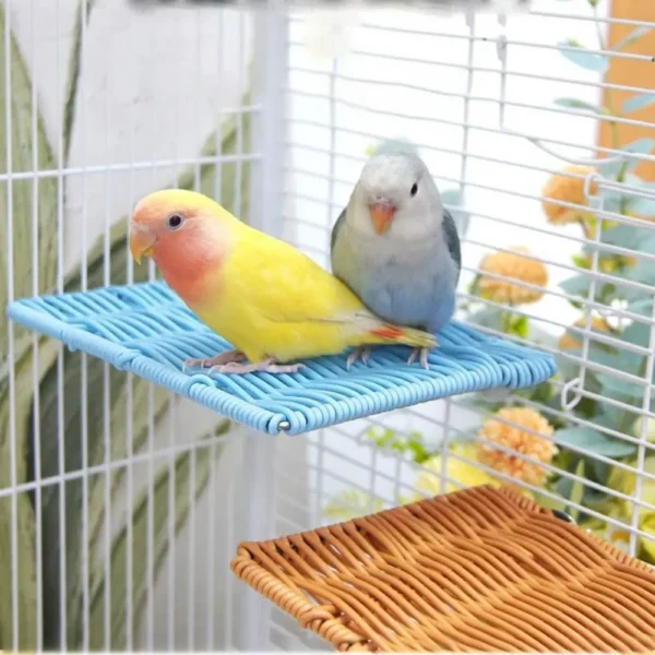 Imitation Vine Parrot Perch Bite Resistant Wear Resistant Bird Resting Stand Breathable Square Bird Jumping Platform Rest - Image 2