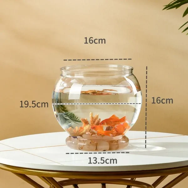 Sturdy Nicely Betta Fish Bowl Small Aquariums for Small Ornamental Fish And Reptiles High Transparency Glass Good View - Image 6